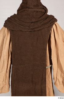  Photos Medieval Monk in brown suit 2 Medieval Clothing Medieval Monk brown cloak brown habit brown hood upper body 0006.jpg